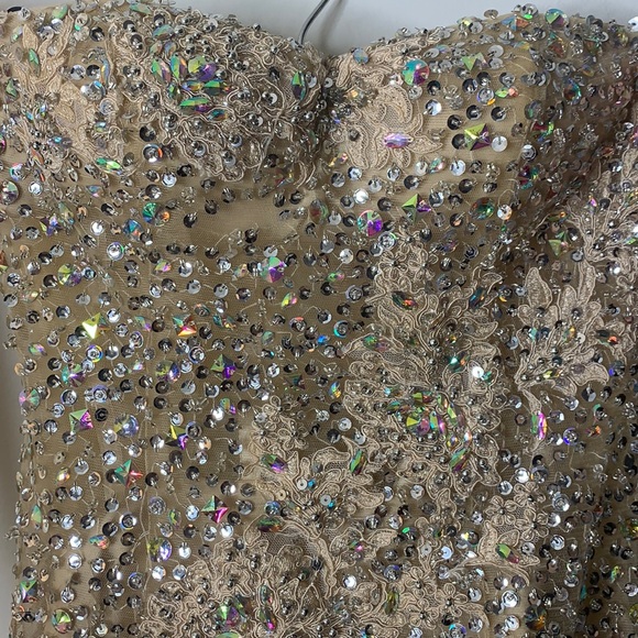 Sherri Hill Sequin Champagne Prom/ Pageant gown ✨ - Picture 13 of 14